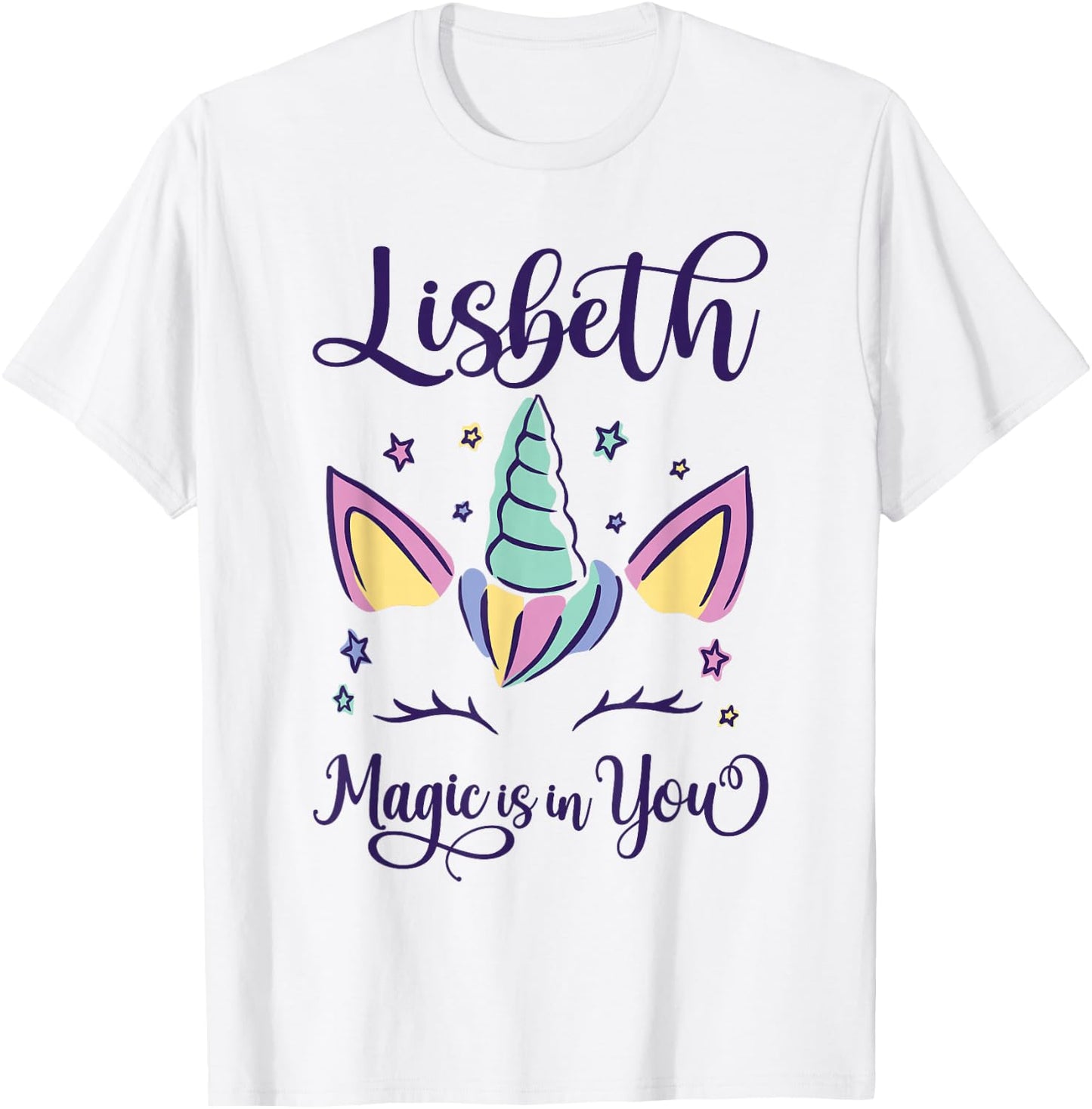 First Name Lisbeth Personalized Lisbeth T-Shirt - T-Shirt | White
