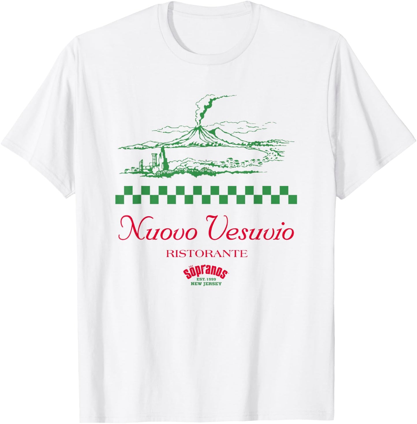 Nuovo Vesuvio Ristorante Graphic Cult TV Serie T-Shirt - T-Shirt | White