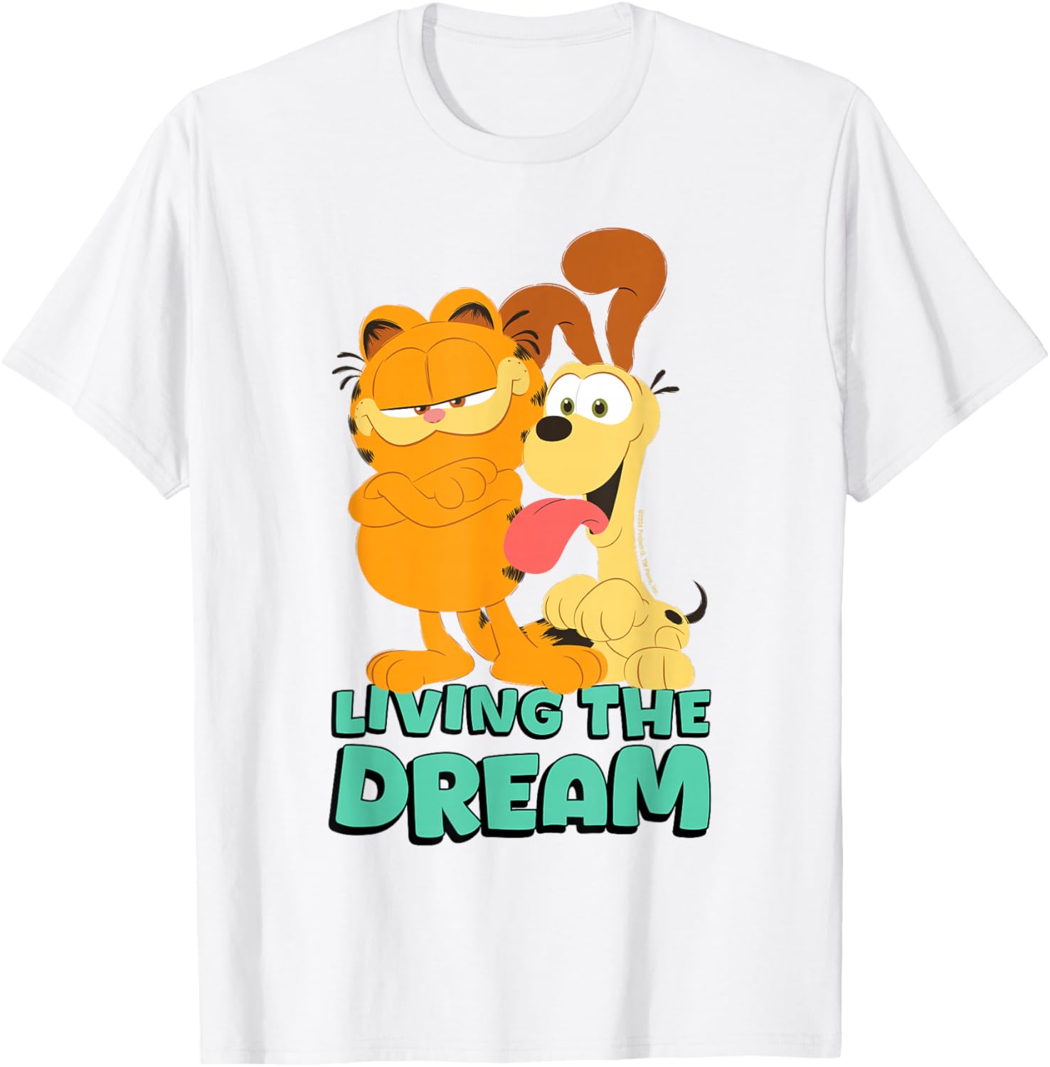 Garfield and Odie , white, S T-Shirt - T-Shirt | White