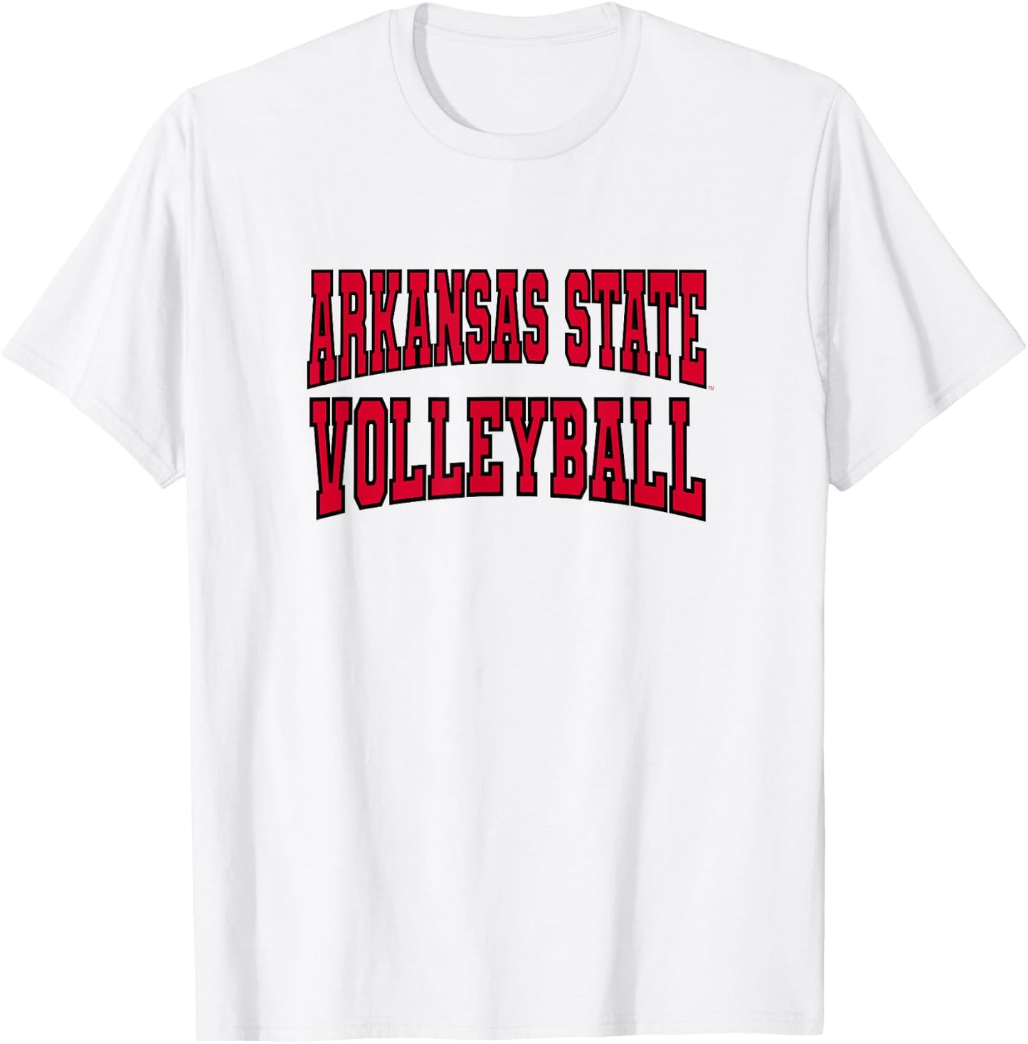 Arkansas State Red Wolves Premium Collegiate Volleyball T-Shirt - T-Shirt | White