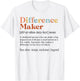 Vintage Difference Maker Definition Teachers Mom Boss Women T-Shirt - T-Shirt | White