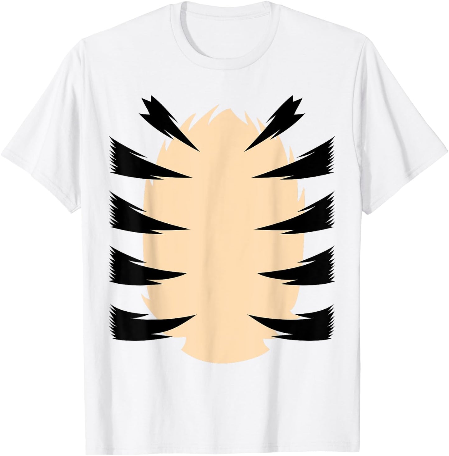 Tiger Stripes DIY Halloween Costume Tiger Belly Orange Tiger T-Shirt - T-Shirt | White