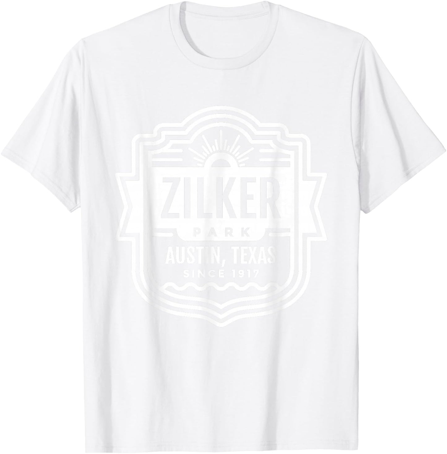 Austin Shirt Texas Zilker Park T-Shirt - T-Shirt | White