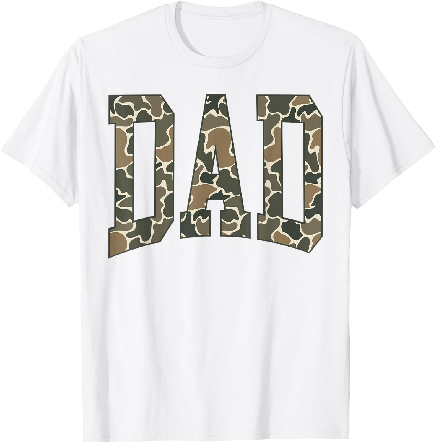 Dad Camo Camouflage Father's Day New Dad T-Shirt - T-Shirt | White