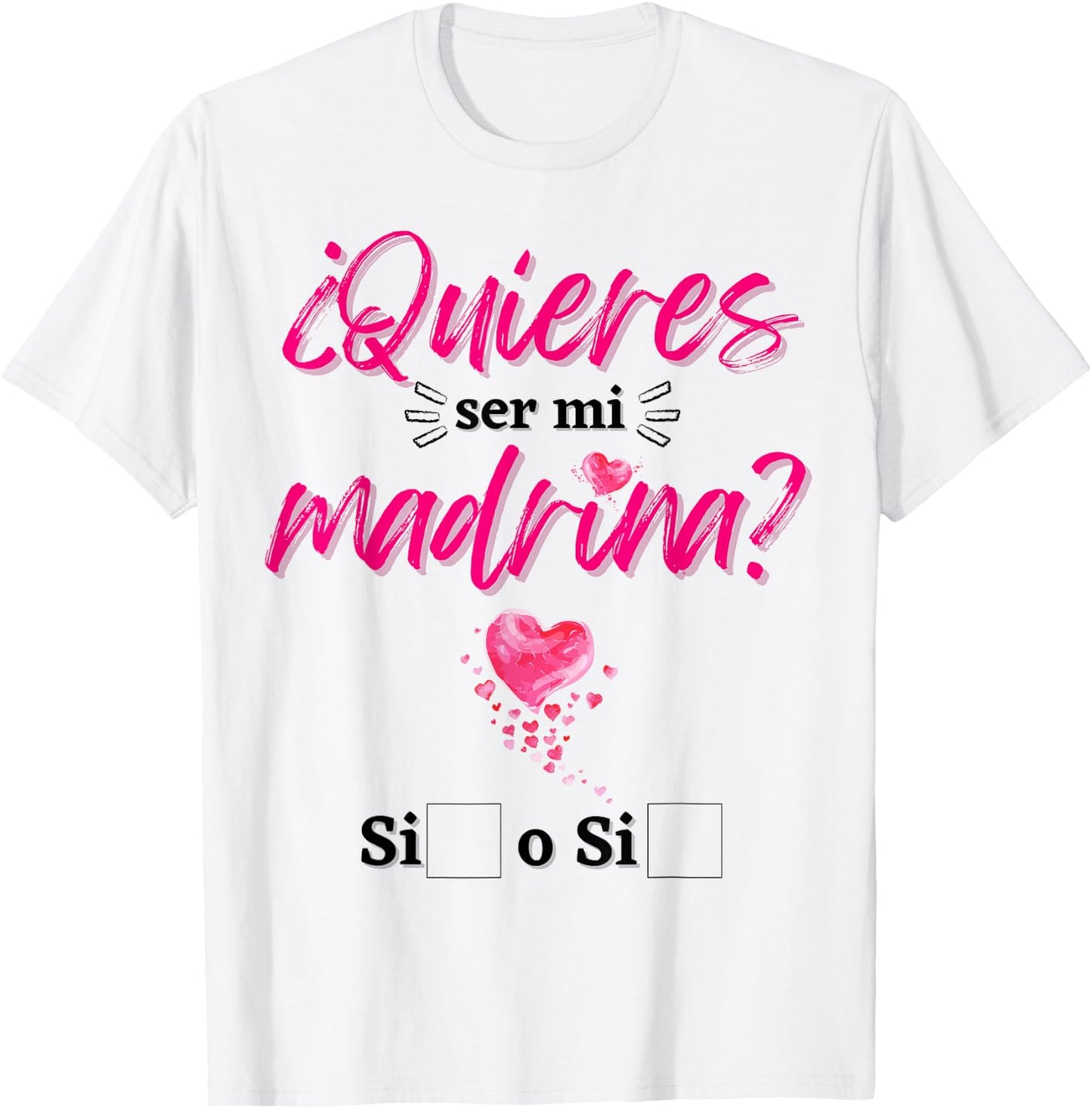 You want to be my godmother baby gifts for godparents and godmothers T-Shirt - T-Shirt | White