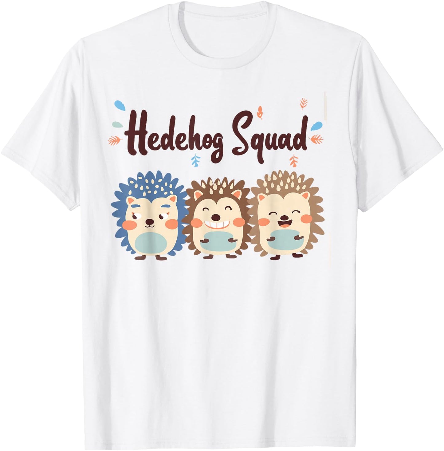 Hedgehog Squad Design for Hedgehog Lover Stuff Kids Hedgehog T-Shirt - T-Shirt | White