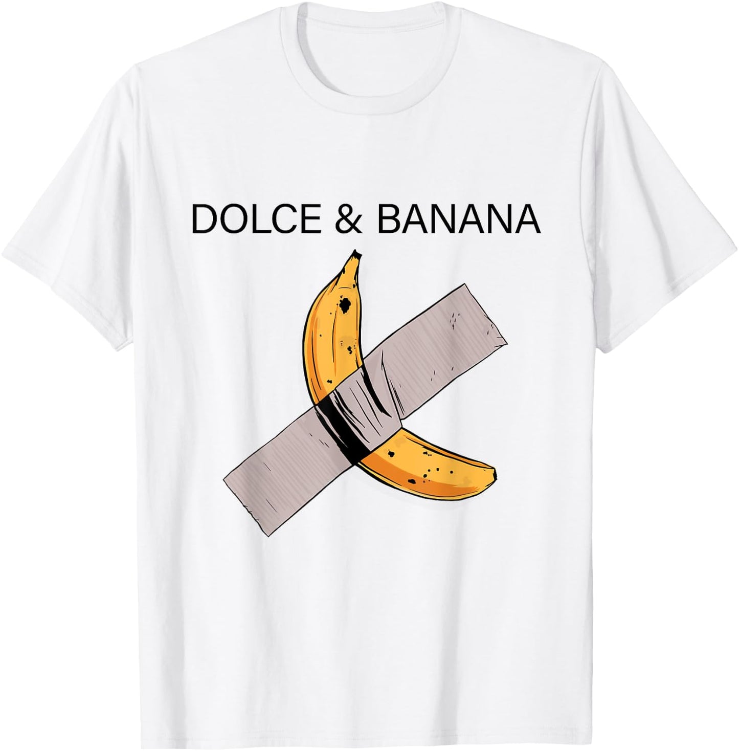 Dolce and Banana, Banana and Duck Tape T-Shirt - T-Shirt | White