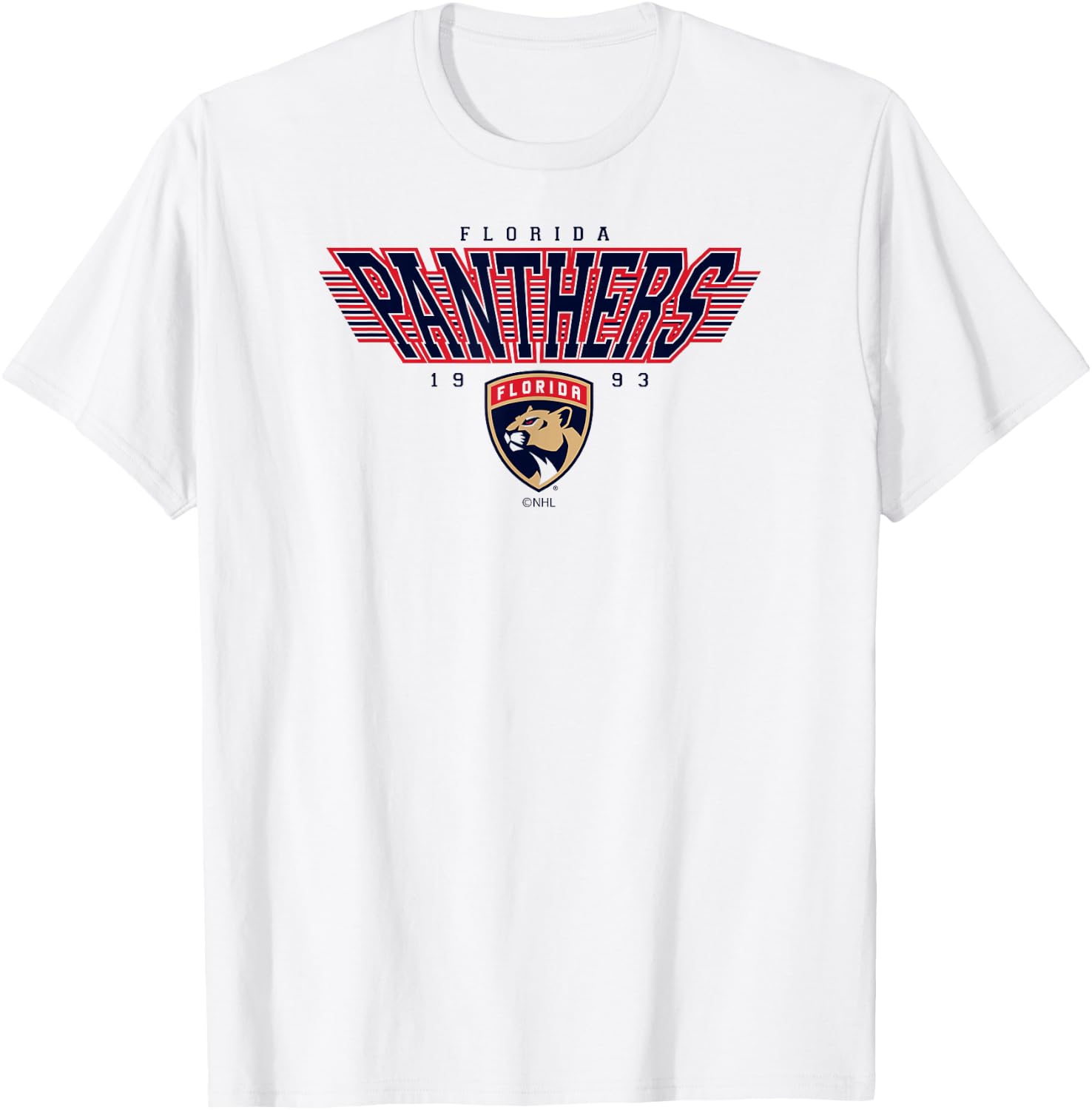 Florida Panthers Laser White Officially Licensed T-Shirt - T-Shirt | White