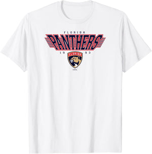 Florida Panthers Laser White Officially Licensed T-Shirt - T-Shirt | White