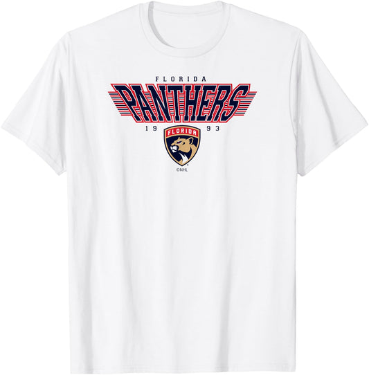 Florida Panthers Laser White Officially Licensed T-Shirt - T-Shirt | White