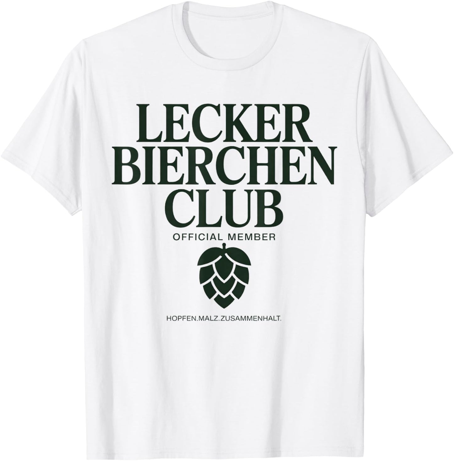 Lecker Bierchen Club Official Member Bier Humor T-Shirt - T-Shirt | White
