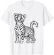 Cheetah coloring paint yourself paint T-Shirt - T-Shirt | White