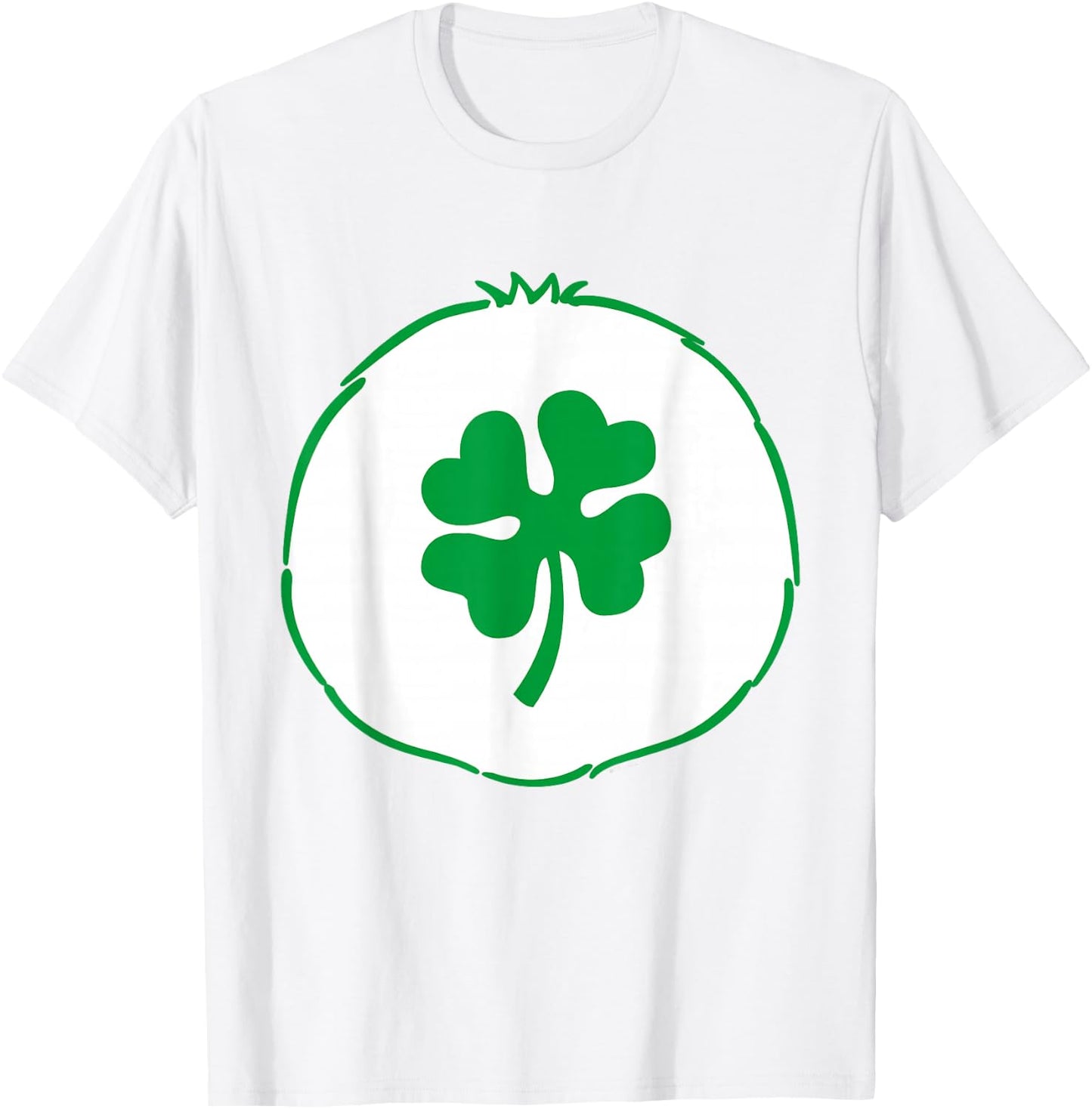Care Bears Good Luck Belly , Green T-Shirt - T-Shirt | White