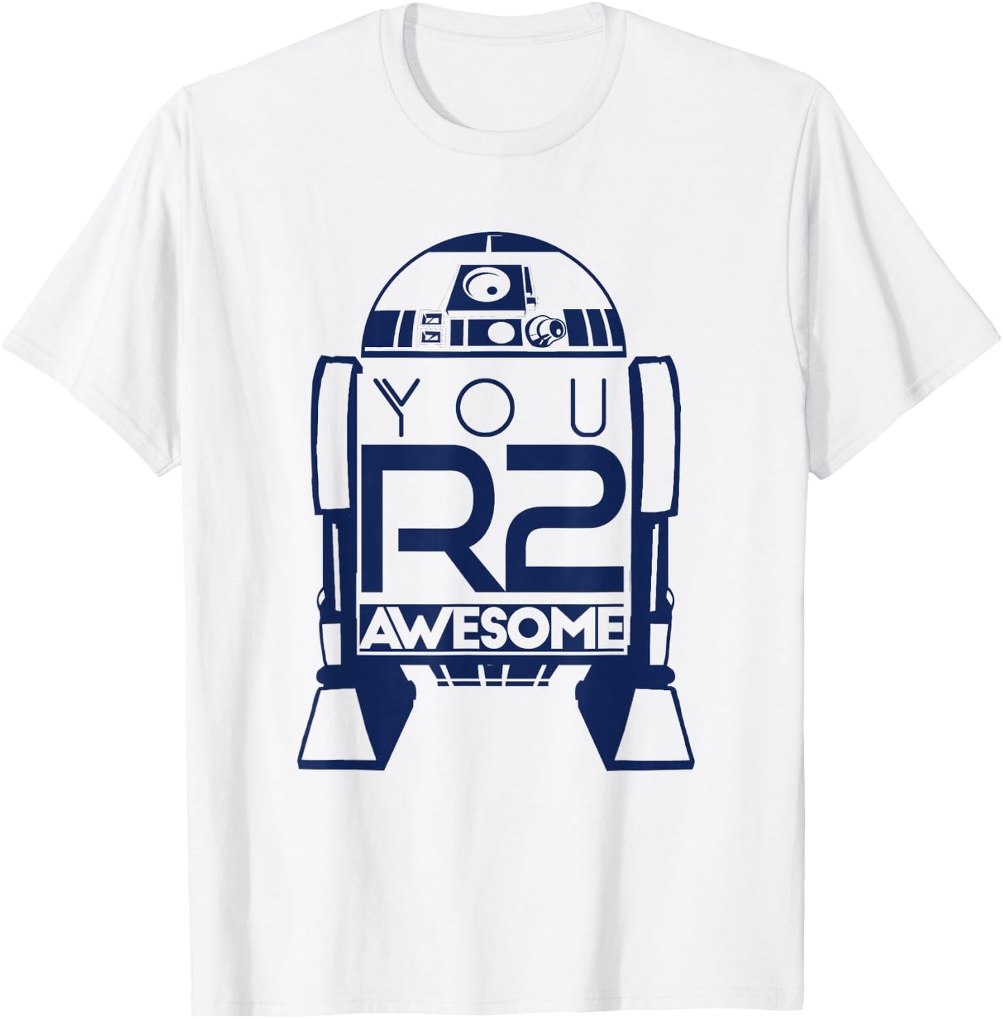 Star Wars R2-D2 You R2 Awesome Cute Quote Silhouette Logo T-Shirt - T-Shirt | White
