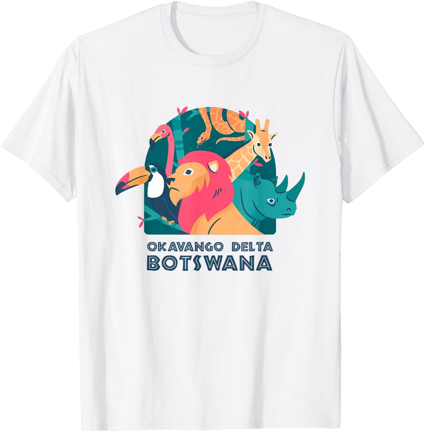 Okavango Delta, Botswana Safari National Park Animal T-Shirt - T-Shirt | White