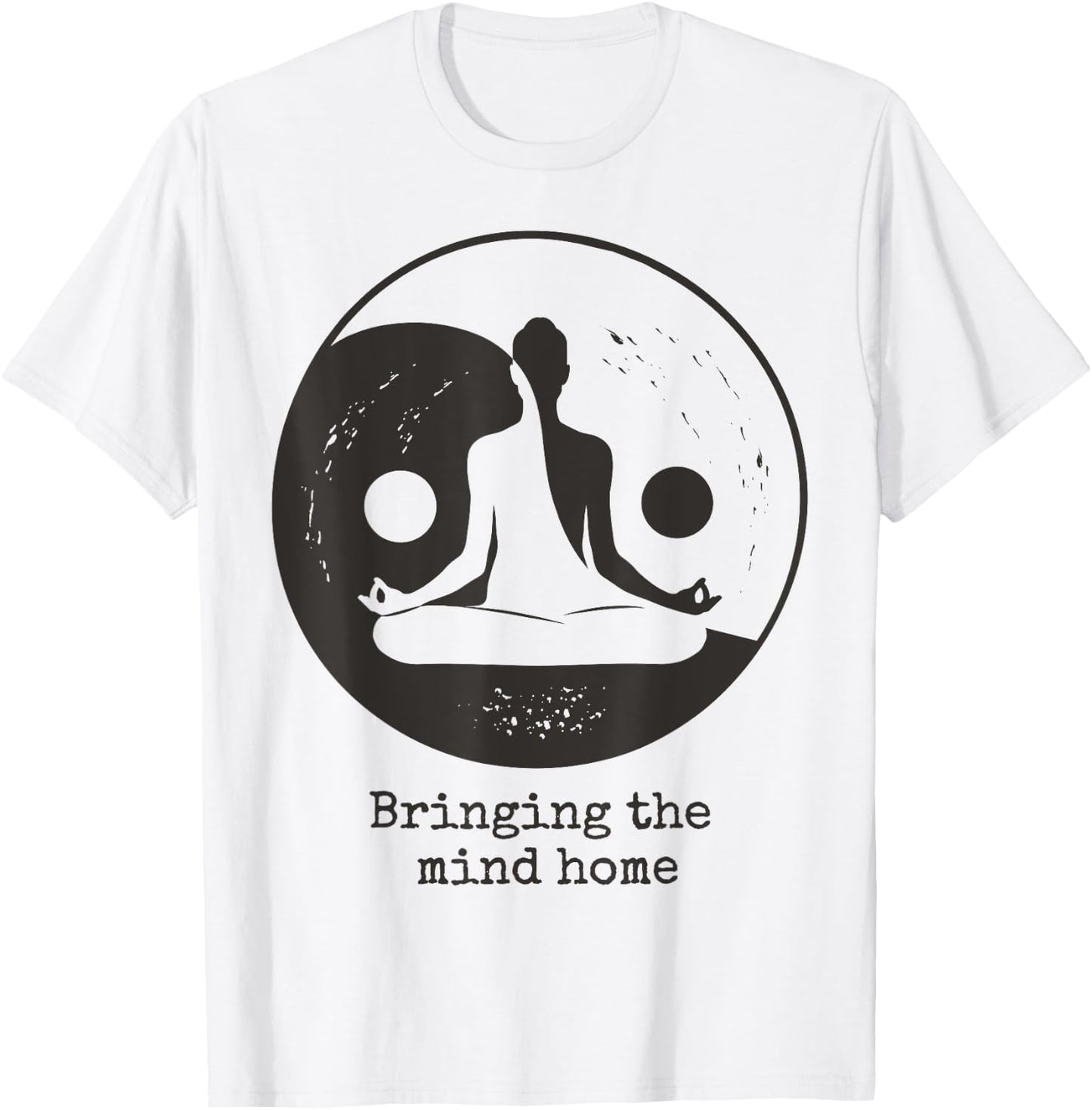Ying Yang Balance Taoism Meditation Tai Chi Yoga T-Shirt - T-Shirt | White