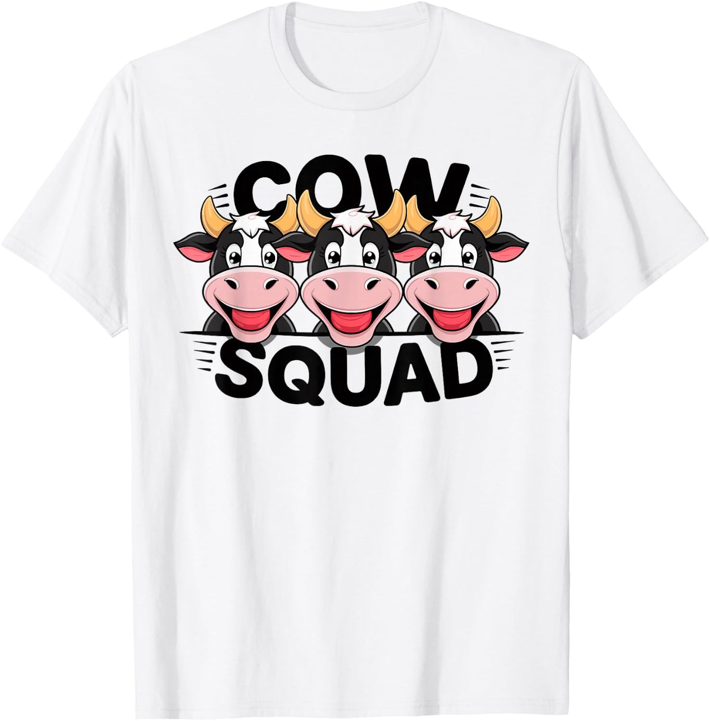 Cow Squad Design for Cow Lover Stuff | Kids Cow T-Shirt - T-Shirt | White