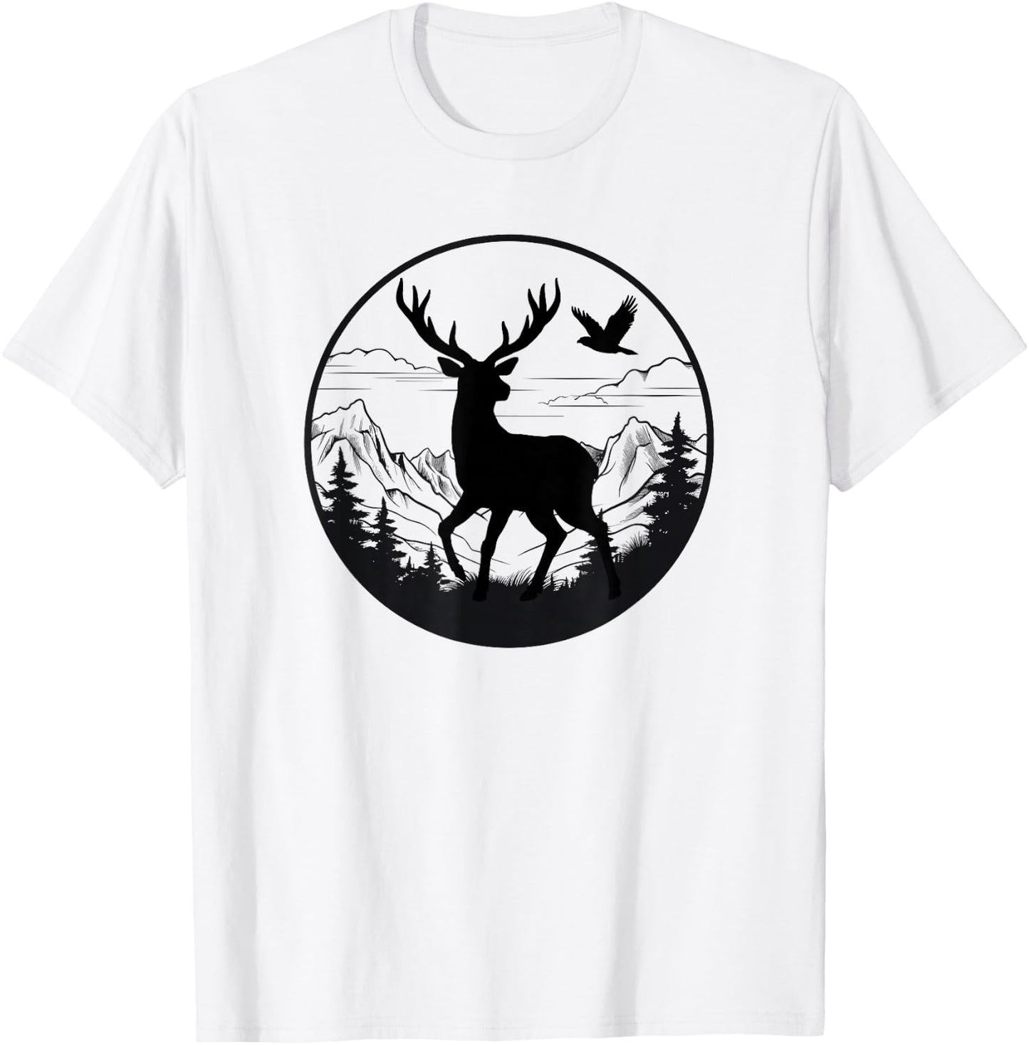 Camouflage Flag Hunting Deer Orange Flag Camouflage Hunting Deer Orange T-Shirt - T-Shirt | White