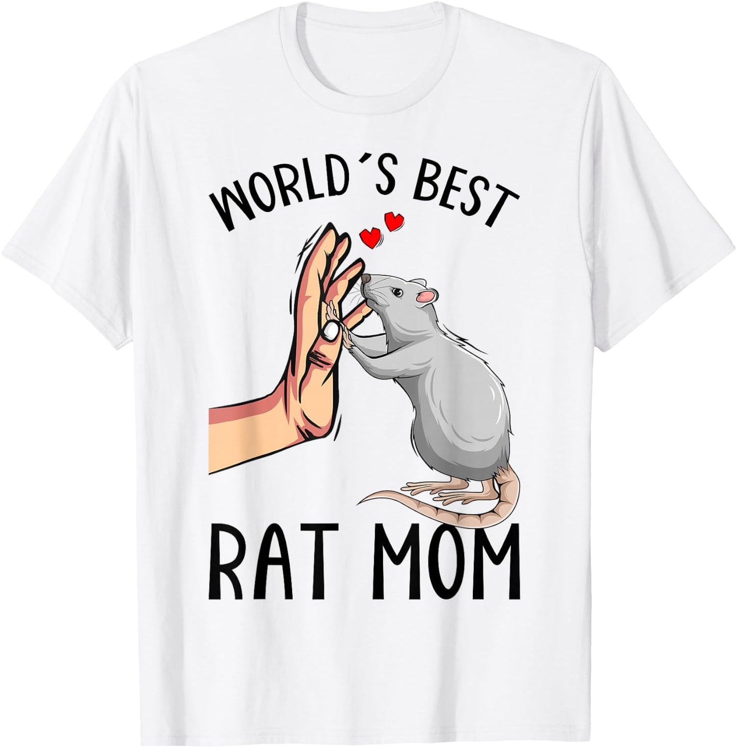 Rat Mom Rats Lover Women Girls T-Shirt - T-Shirt | White