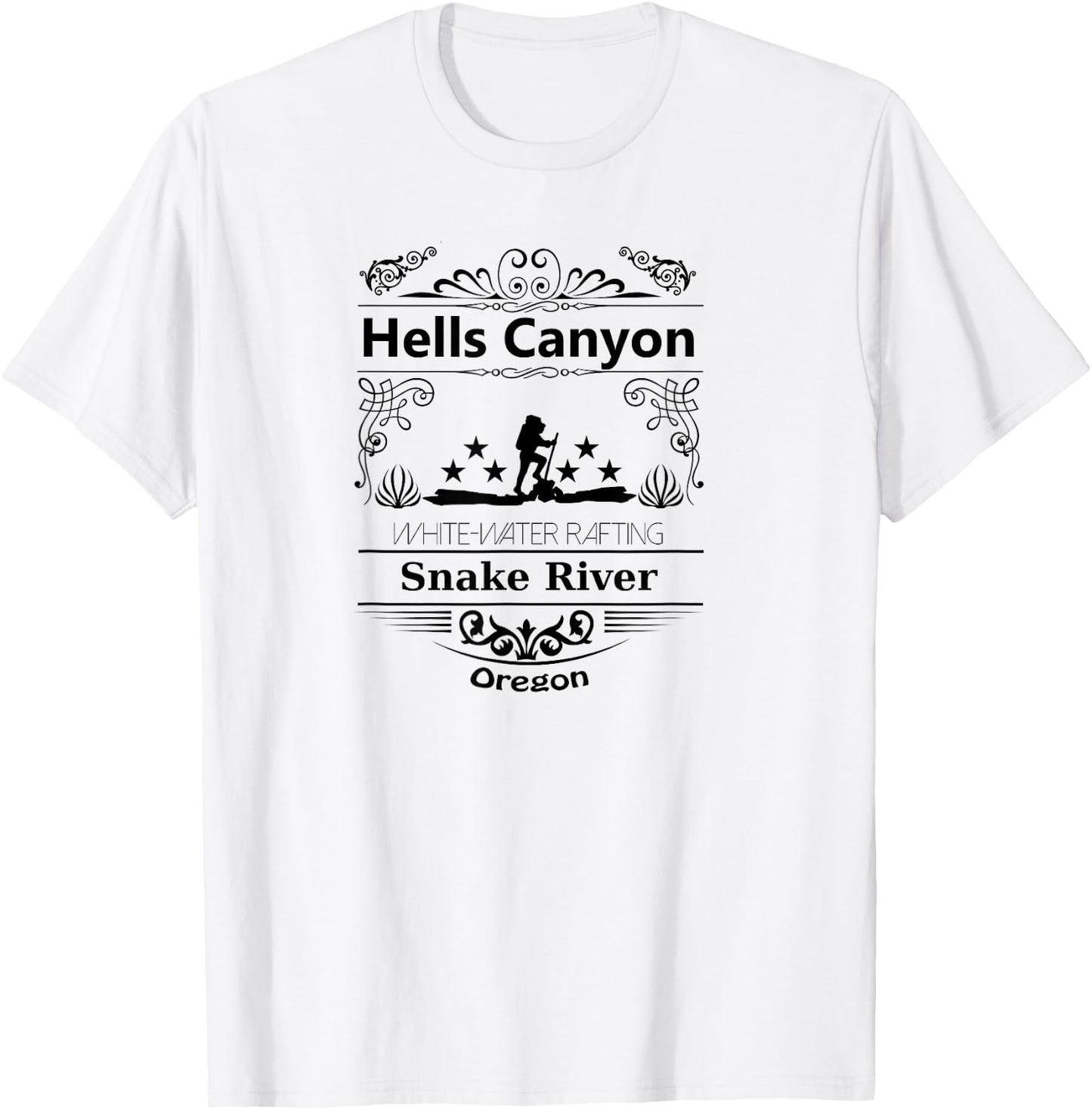 Hell's Canyon Oregon souvenir travel vintage style T-Shirt - T-Shirt | White