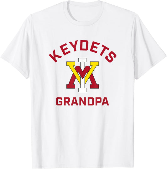 Virginia Military Institute VMI Keydets Arched Grandpa T-Shirt - T-Shirt | White
