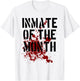 Inmate T Shirt Prisoner Outfit Inmate of the Month T-Shirt - T-Shirt | White
