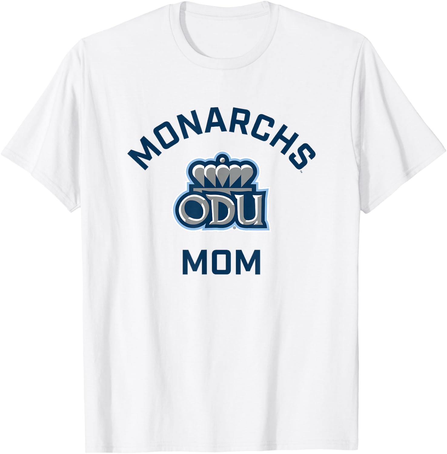 Old Dominion University ODU Monarchs Arched Mom T-Shirt - T-Shirt | White
