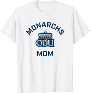 Old Dominion University ODU Monarchs Arched Mom T-Shirt - T-Shirt | White