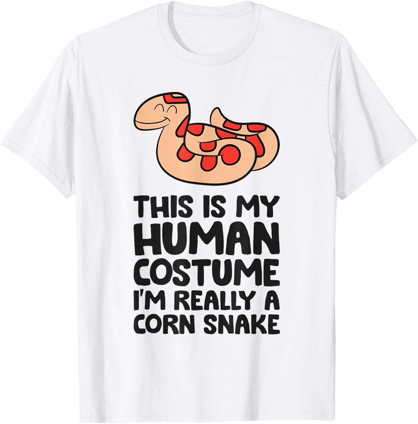 This Is My Human Costume I'm Really A Corn Snake T-Shirt - T-Shirt | White