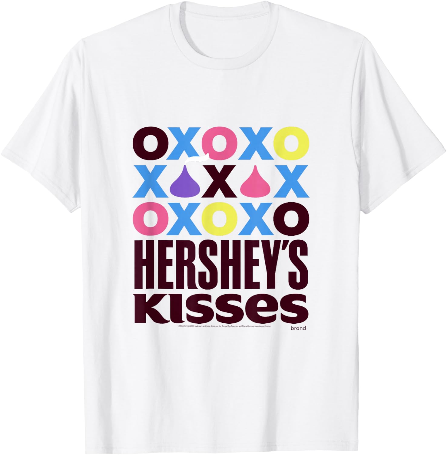 Hershey's Kisses Classic Logo Centered T-Shirt - T-Shirt | White