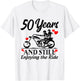 50th Wedding Anniversary Still Enjoying Ride Motorcycle Shir T-Shirt - T-Shirt | White