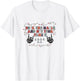 Deck the Hall not your Family funny Christmas Skeleton T-Shirt - T-Shirt | White