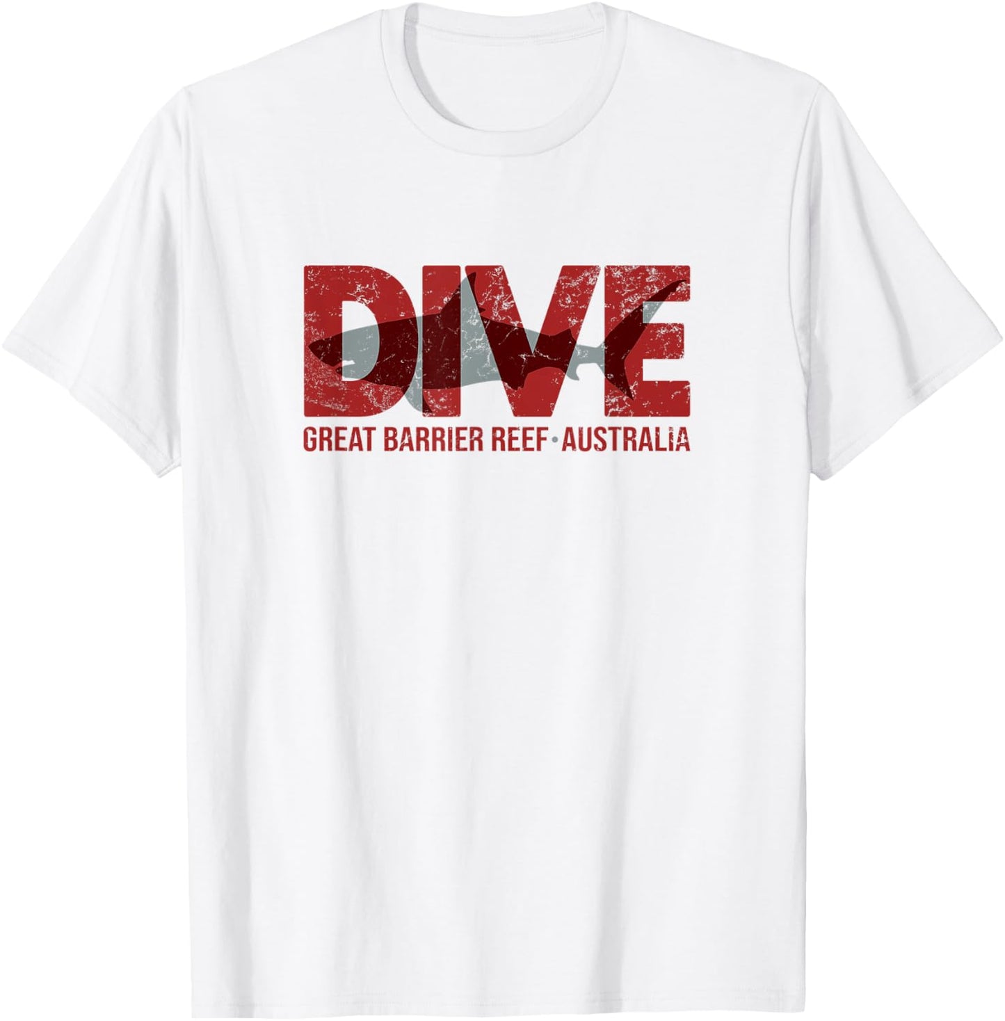 Australia Shark Dive Great Barrier Reef Diving T-Shirt - T-Shirt | White