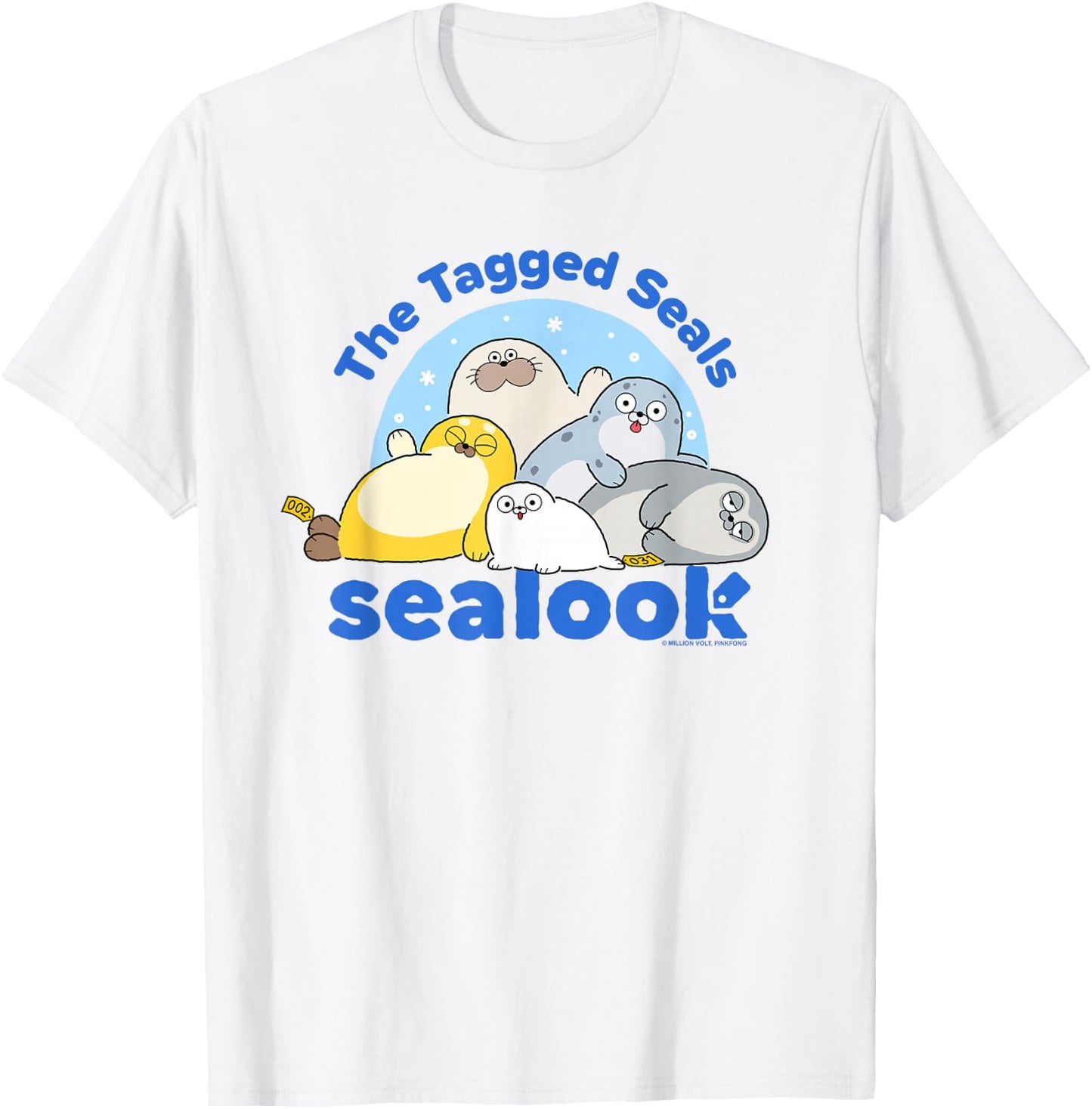 Sealook The Tagged Seals T-Shirt - T-Shirt | White