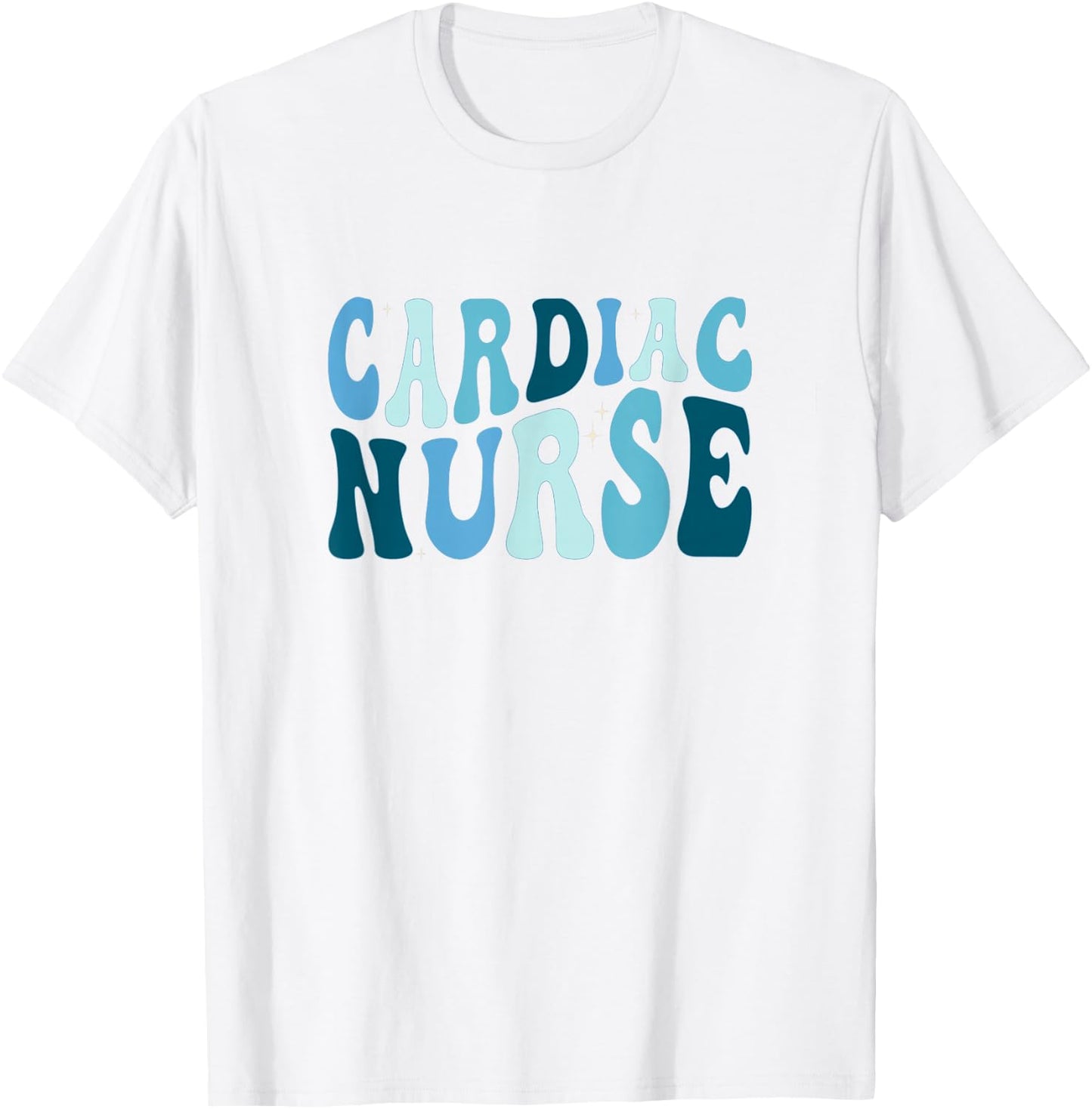 Groovy Cardiac Nurse Cicu Cvicu Cardiology Heart Healthcare T-Shirt - T-Shirt | White