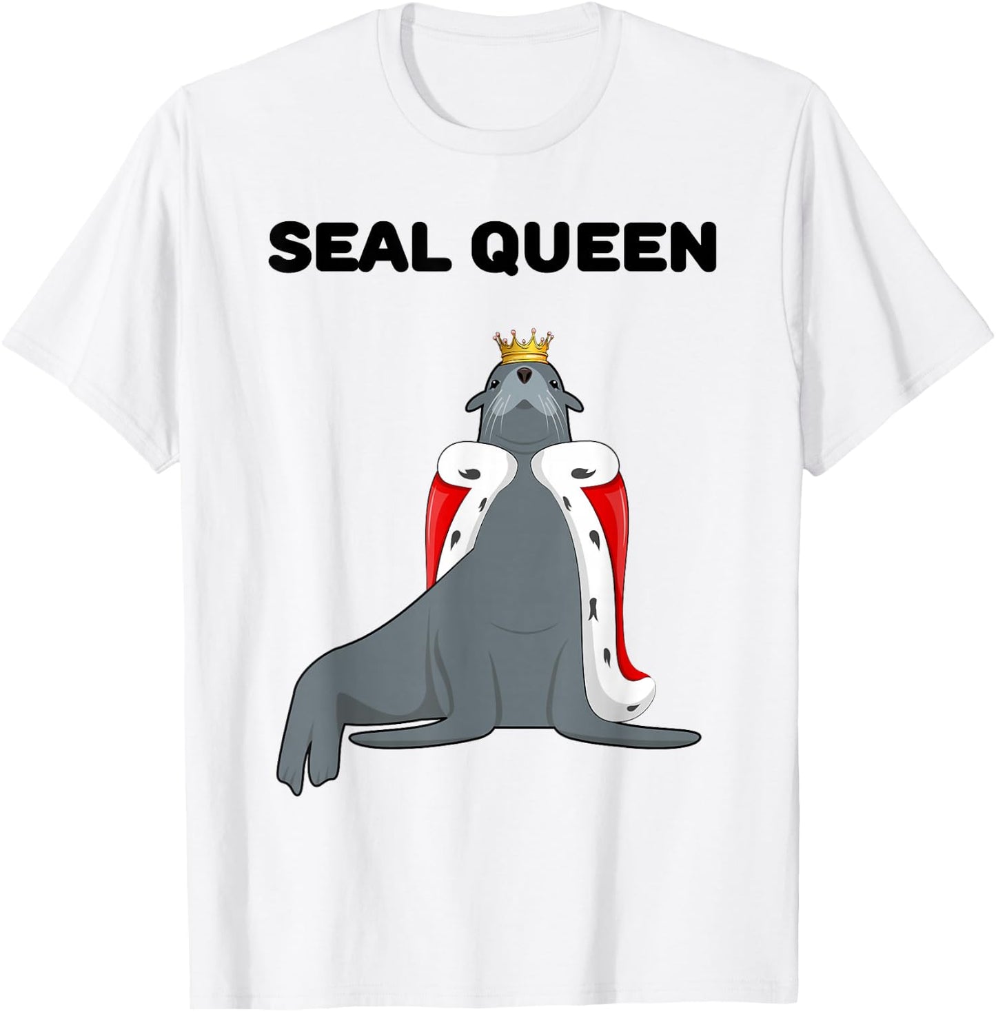 Seal Queen | Girls Seal Lover Design | Seal T-Shirt - T-Shirt | White