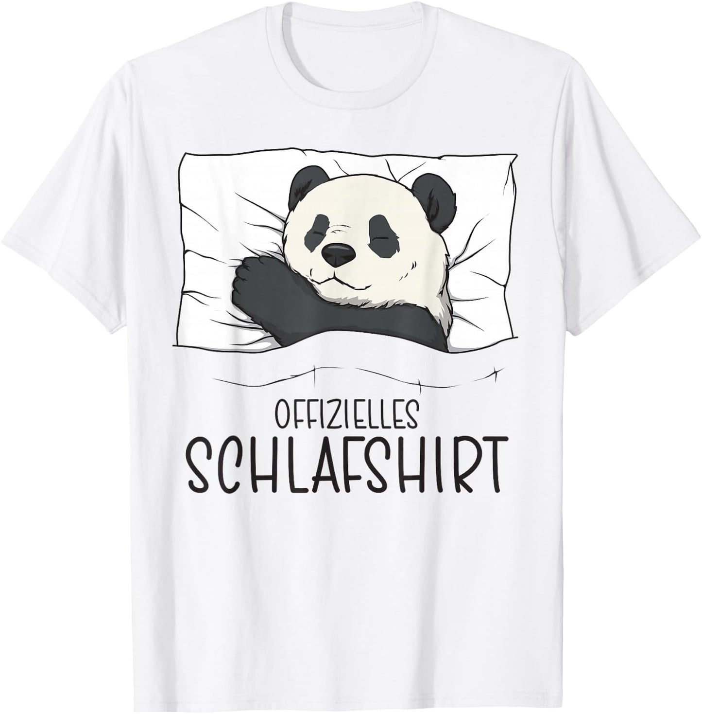 Official Sleepshirt Panda Pyjamas & Nightdress Panda , White T-Shirt - T-Shirt | White
