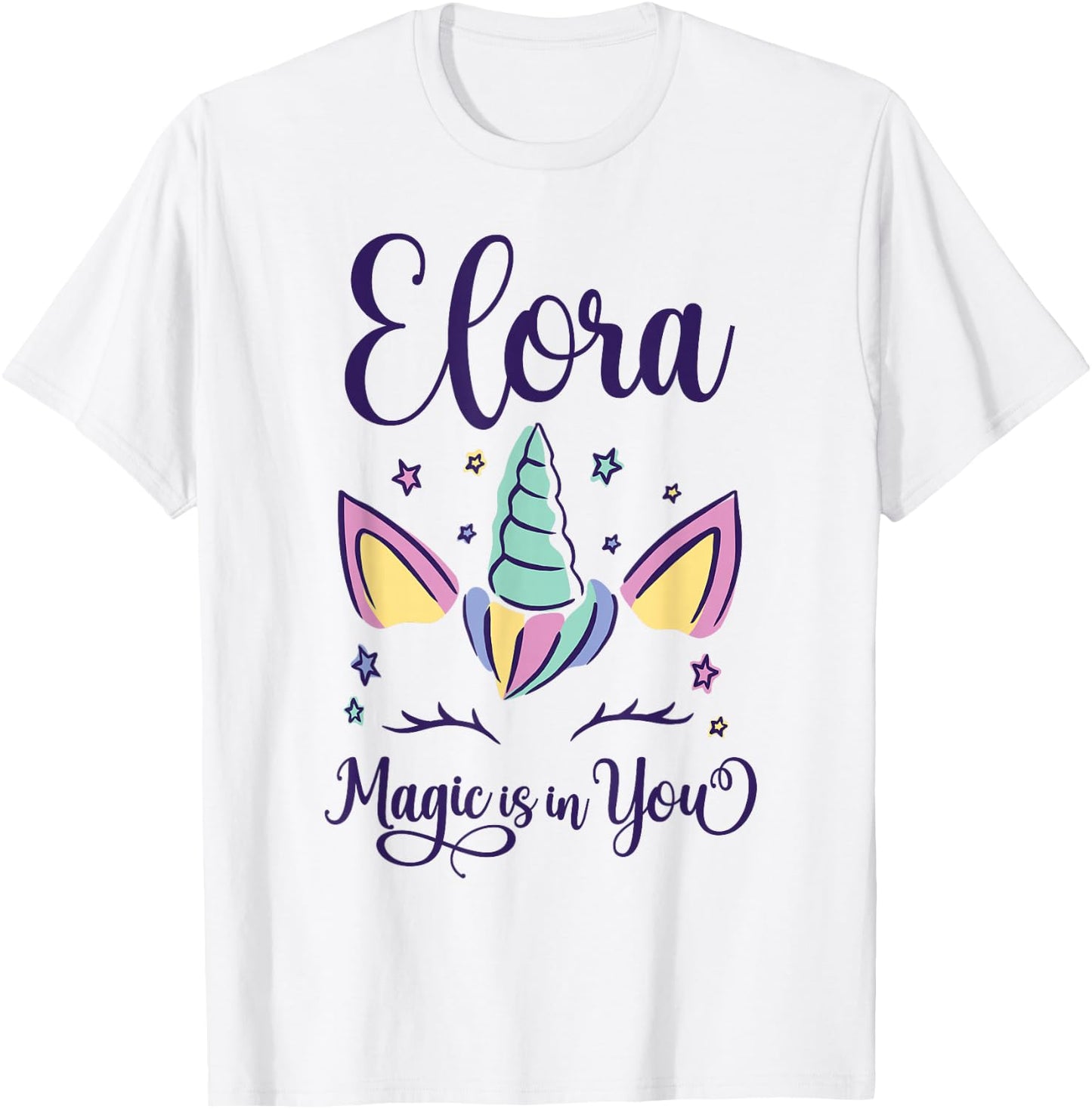 First Name Elora Personalized Elora T-Shirt - T-Shirt | White