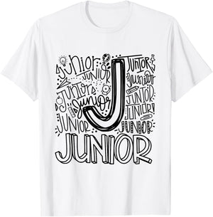 Junior High Eleventh 11th Grade Typography Back To School T-Shirt - T-Shirt | White