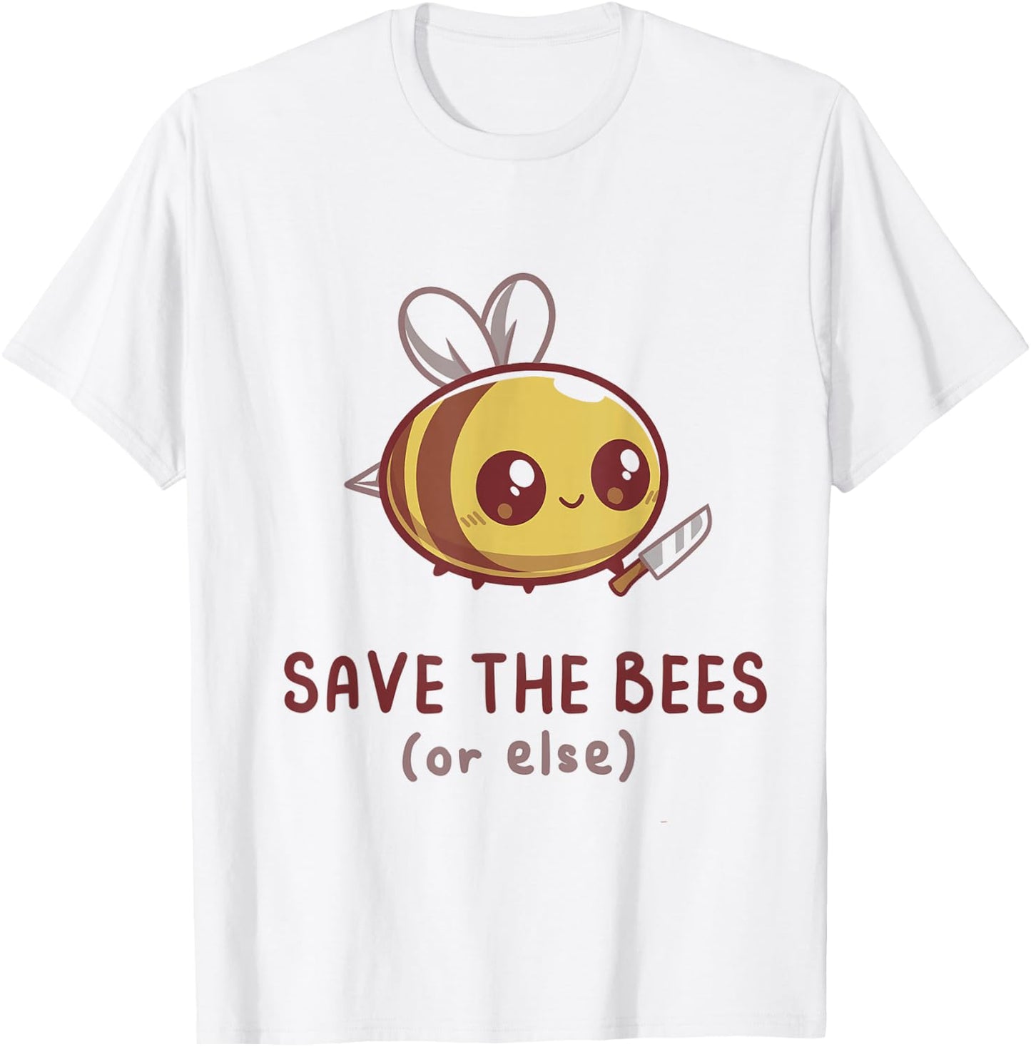 Save the Bees (Or Else) T-Shirt - T-Shirt | White