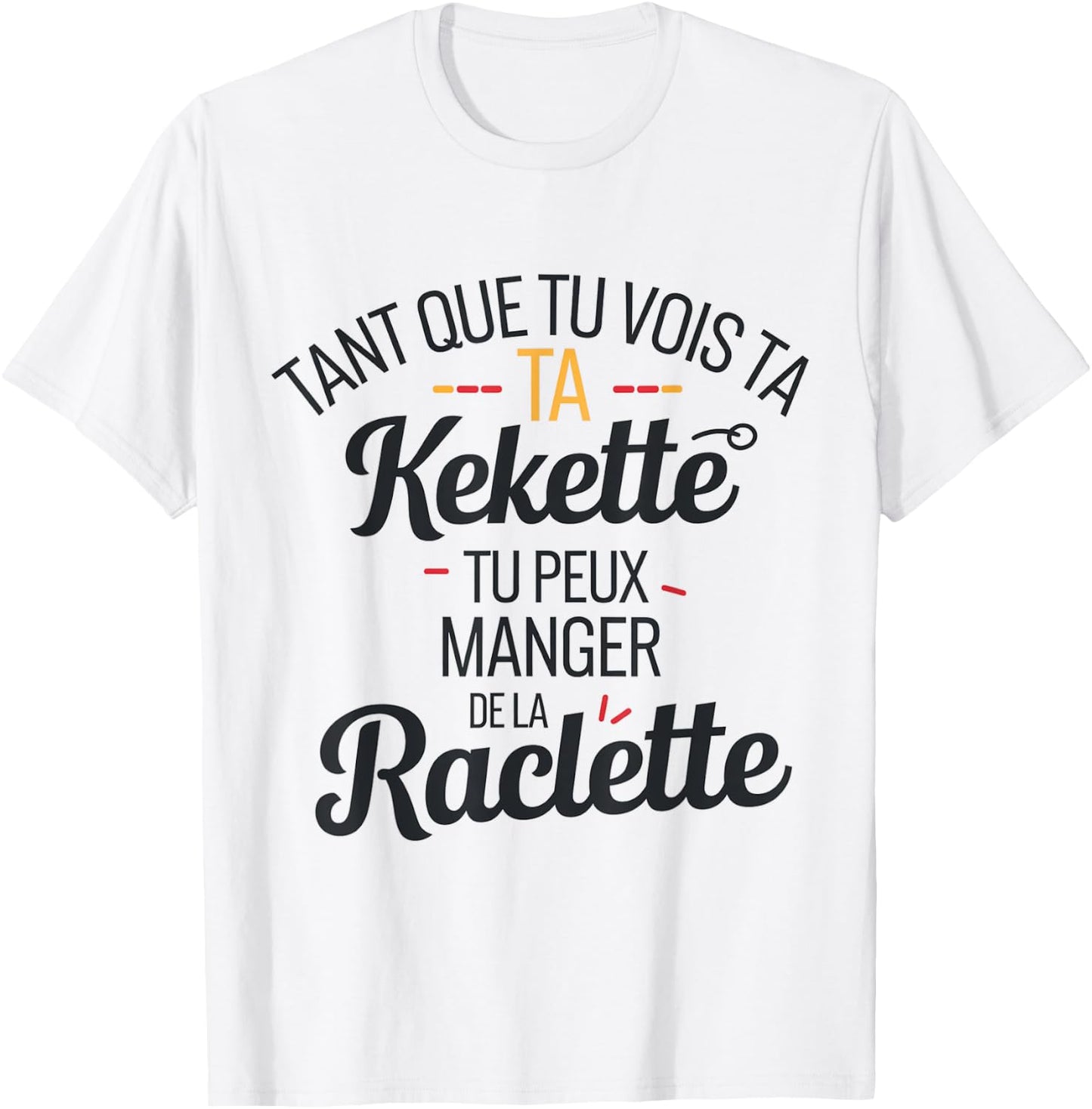 Gift humor beauf raclette original cheese , white, S T-Shirt - T-Shirt | White