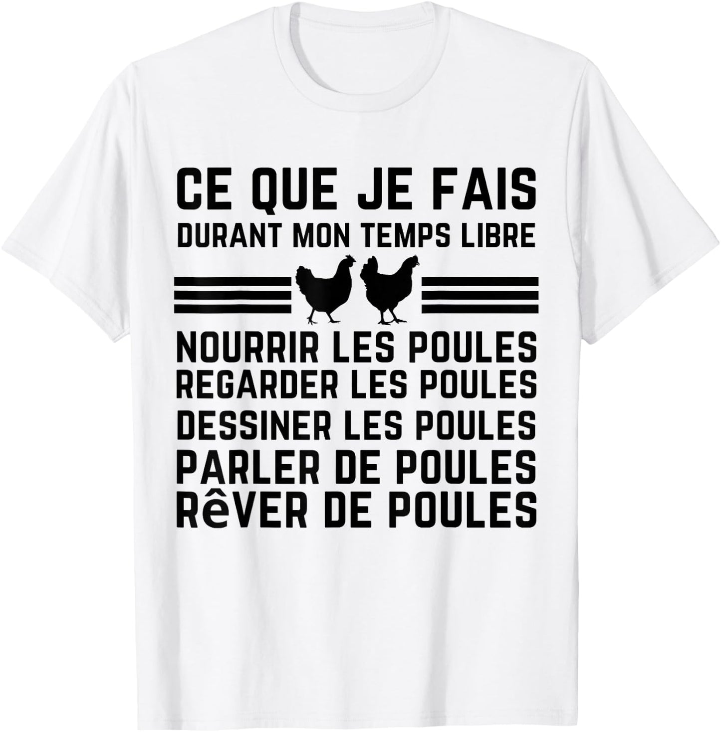 quote hen what i do in my free time , white, S T-Shirt - T-Shirt | White