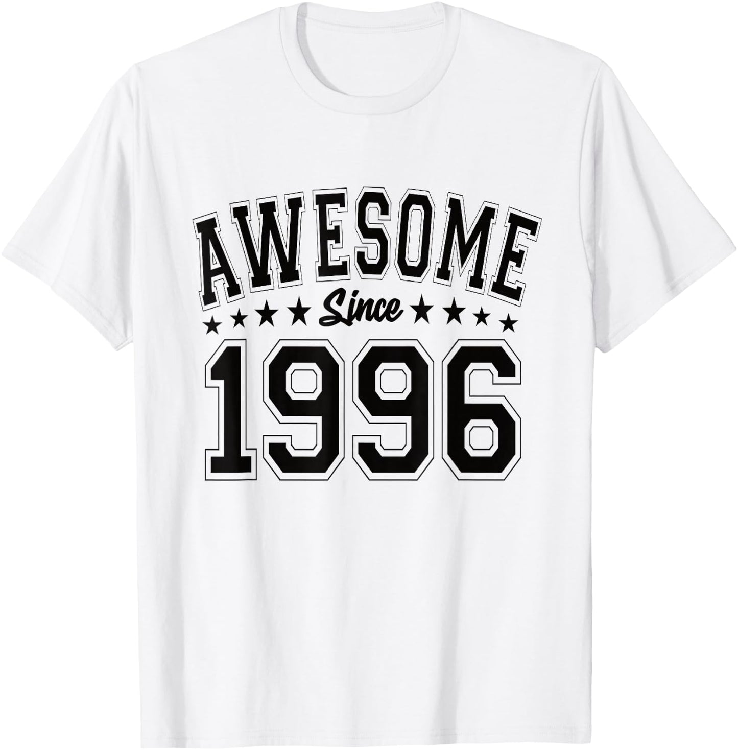 Awesome Since 1996 Birthday Awesome Vintage 1996 T-Shirt - T-Shirt | White