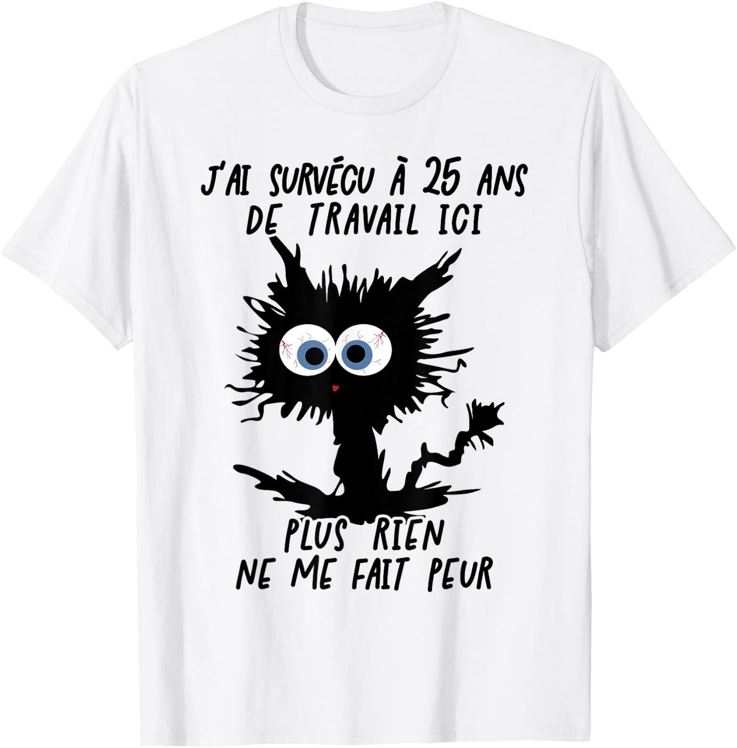 I Survived 25 Years Working Here T-Shirt - T-Shirt | White
