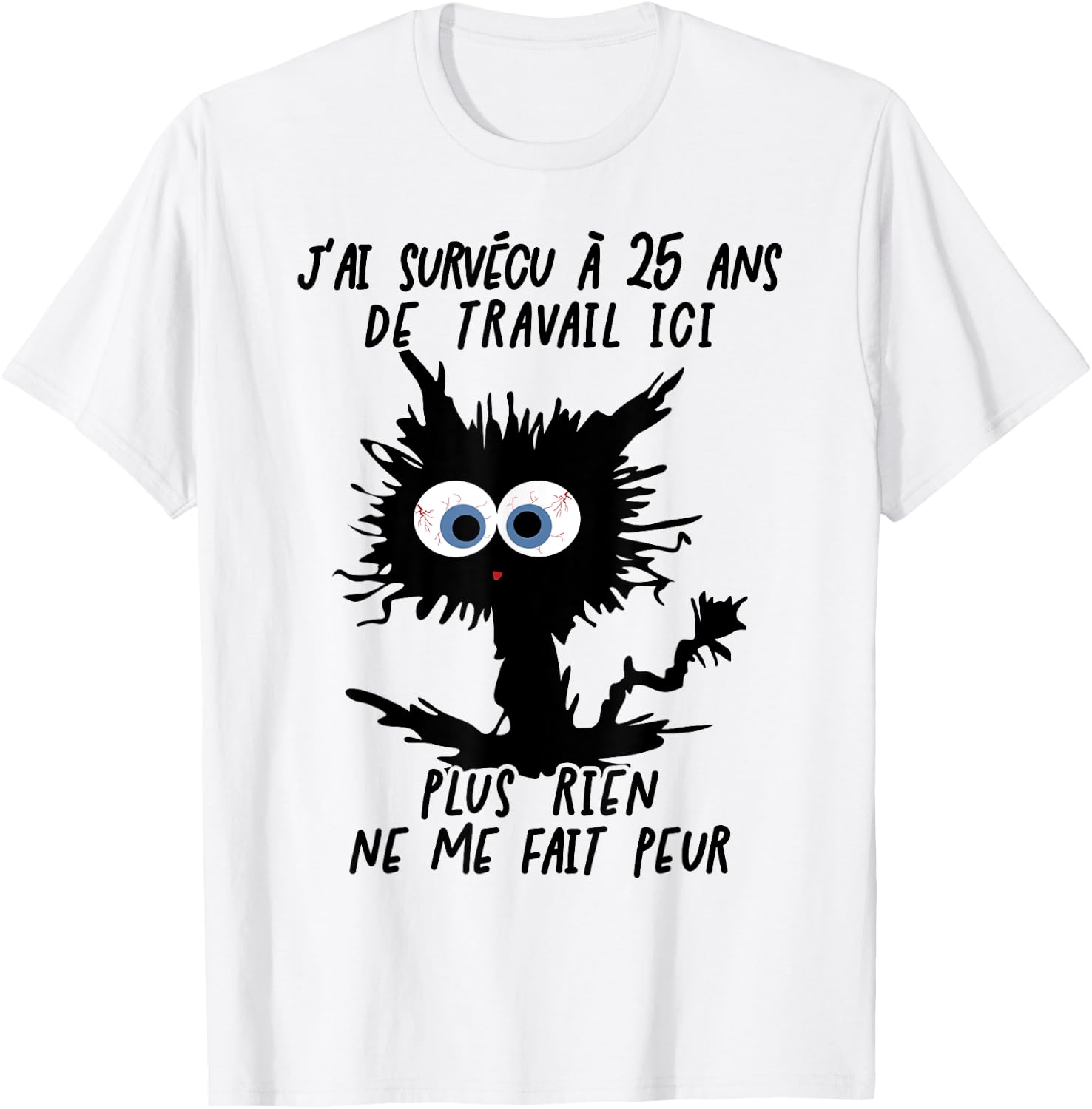 I Survived 25 Years Working Here T-Shirt - T-Shirt | White