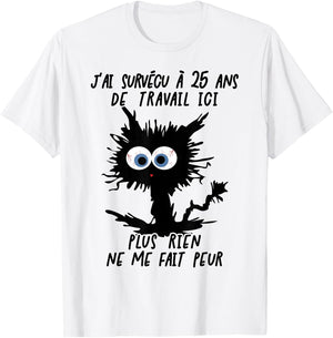 I Survived 25 Years Working Here T-Shirt - T-Shirt | White