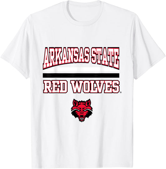 Arkansas State Wolves |NCAA University Merch | VNPARKST301 T-Shirt - T-Shirt | White
