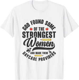 Funny Daycare Provider Children Education Childcare Teacher Women T-Shirt - T-Shirt | White