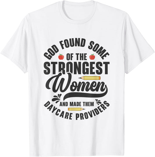 Funny Daycare Provider Children Education Childcare Teacher Women T-Shirt - T-Shirt | White