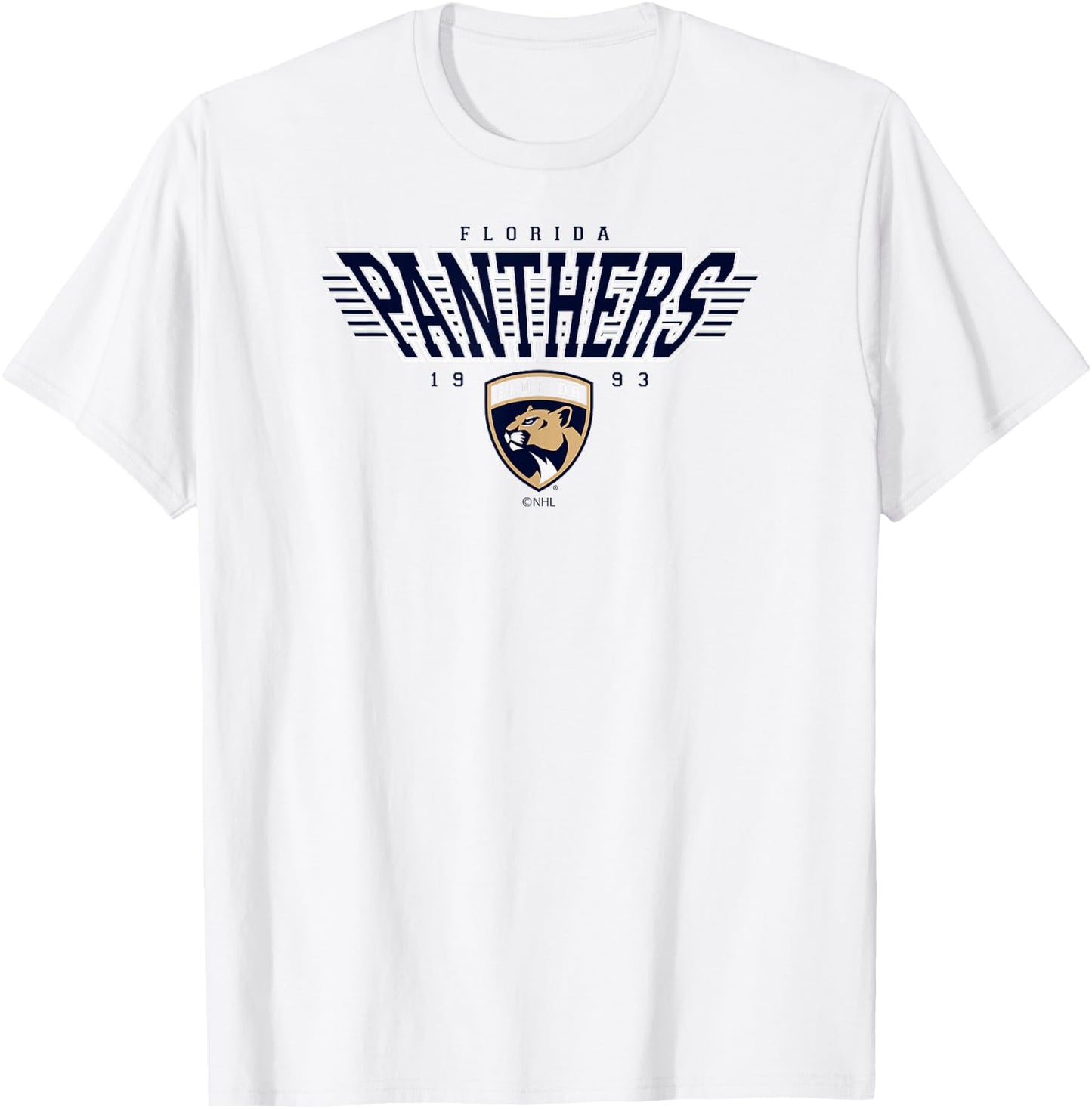 Florida Panthers Laser Red Officially Licensed T-Shirt - T-Shirt | White